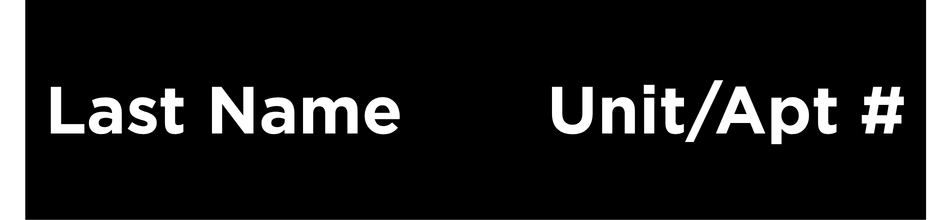 Standard Intercom Label